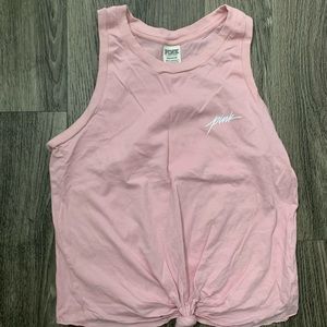 Victoria’s Secret PINK tie front tank top size small